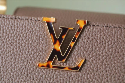 LV Capucines Mini Taurillon Light Brown For Women,  Shoulder And Crossbody Bags 21cm/8.3in LV M56071