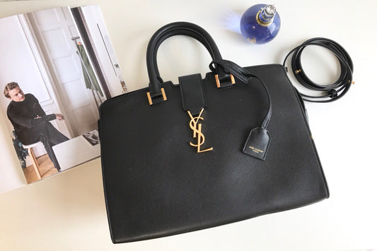 YSSL Monogram Cabas Small Black For Women 12in/31cm YSL