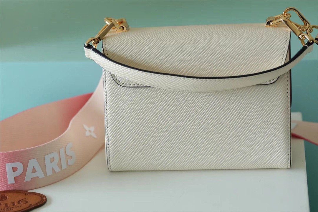 LV Twist PM Bag, Shoulder and Cross Body Bags For Women Quartz White 7.5in/19cm LV M59687