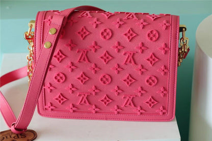 LV Mini Dauphine Monogram Fluo Pink For Women,  Shoulder And Crossbody Bags 7.9in/20cm LV M20747