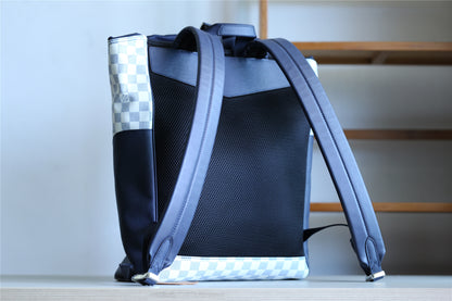 LV Matchpoint Backpack Damier Azur For Men, Bags 17in/43cm LV N40018