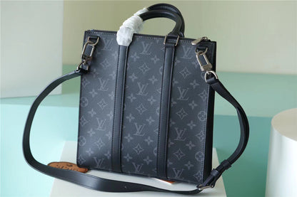 LV Sac Plat Cross Monogram Eclipse Reverse Canvas For Men, Bags, Shoulder And Crossbody Bags 11.2in/28.5cm LV M59664