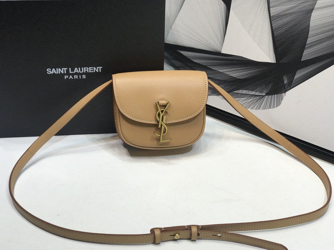 YSSL Kaia Small Satchel Brown For Women 7.2in/18.5cm YSL 619740BWR6W2725