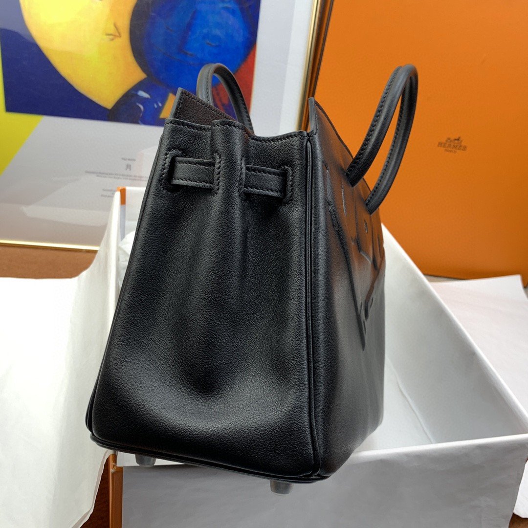 HM Etoupe Shadow Birkin Black For Women 10in/25cm