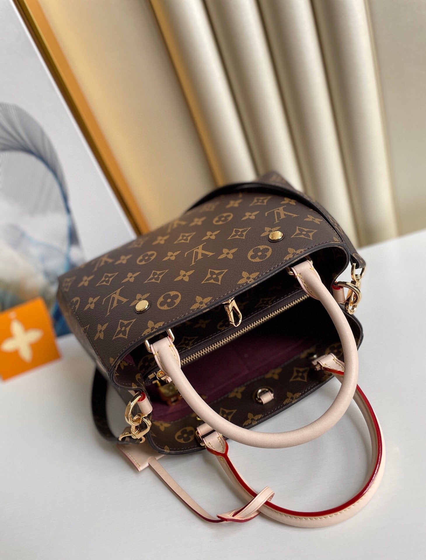 LV Montaigne BB Monogram Canvas For Women,  Shoulder And Crossbody Bags 11.4in/29cm LV M41055