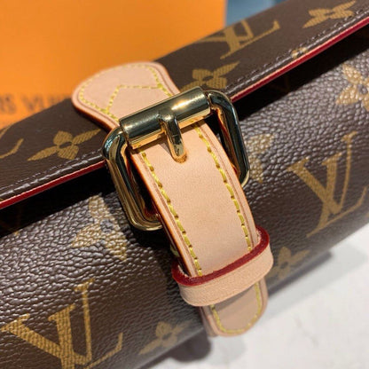 LV 3 Watch Case Monogram Canvas For Women, Travel Bags 7.9in/20cm LV  M47530