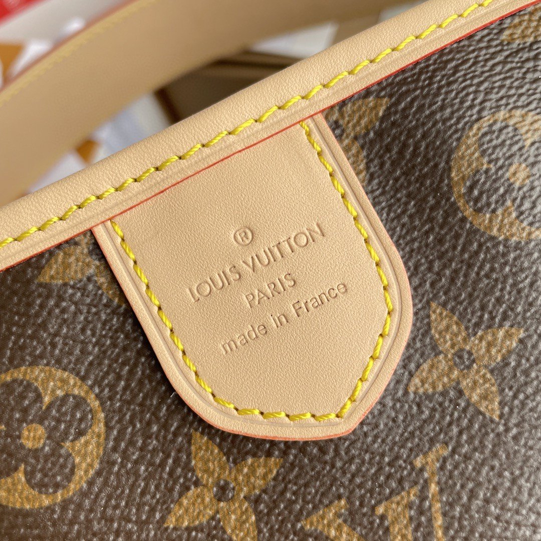 LV Delightful PM Monogram Canvas Natural For Women,  Shoulder Bags 33cm LV M40352