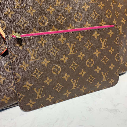 LV Neverfull GM Tote Bag Monogram Canvas Pivoine Pink For Women, WoHandbag, Shoulder Bags 15.7in/39cm LV M41180