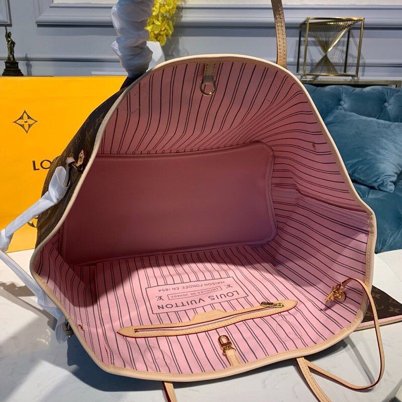 Lv Neverfull Louis Vuitton Ballerine Neverfull Mm Ebene Rose