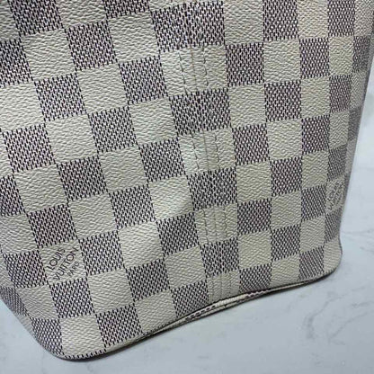 LV Neverfull MM Tote Bag Damier Azur Canvas Rose Ballerine Pink For Women, WoBags, Shoulder Bags 12.2in/31cm LV N41605