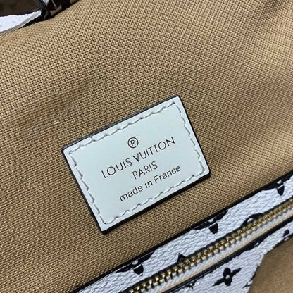 LV Neverfull MM Tote Bag Monogram Canvas Khaki/Beige For Women,  Shoulder Bags 12.2in/31cm LV M44568