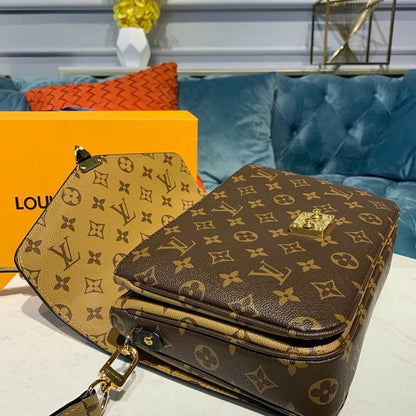 LV Pochette Metis Monogram Reverse Canvas For Women,  Shoulder And Crossbody Bags 9.8in/25cm LV M44876