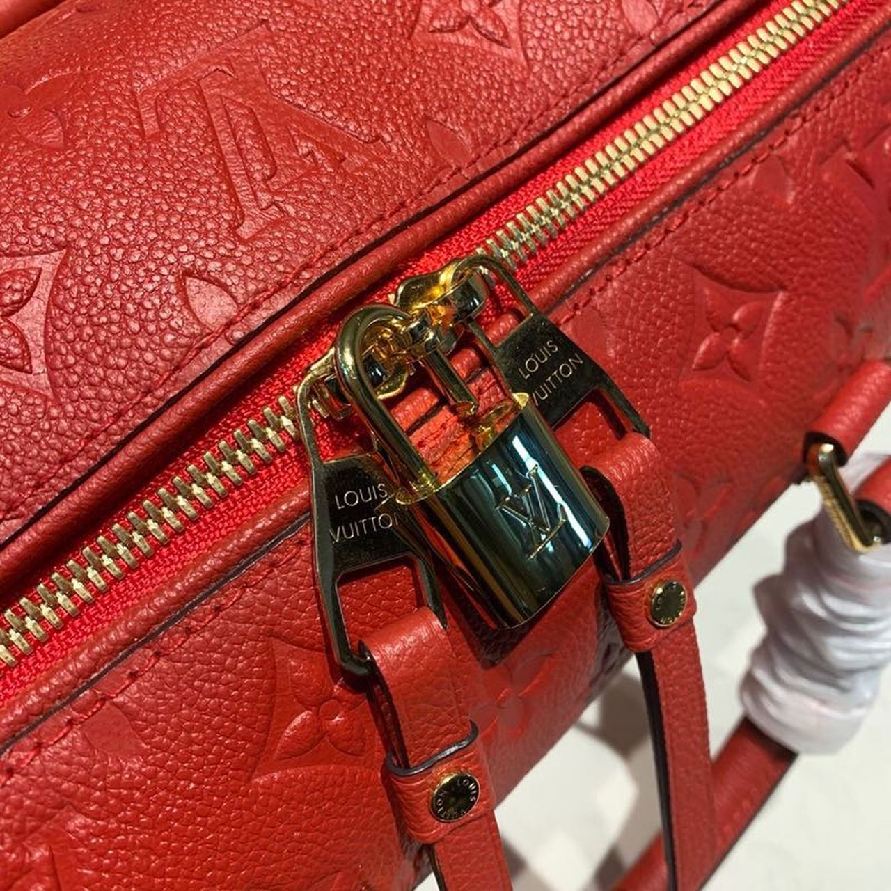 LV Speedy Bandouliere 25 Monogram Empreinte Cherry Red For Women,  Shoulder And Crossbody Bags 9.8in/25cm LV