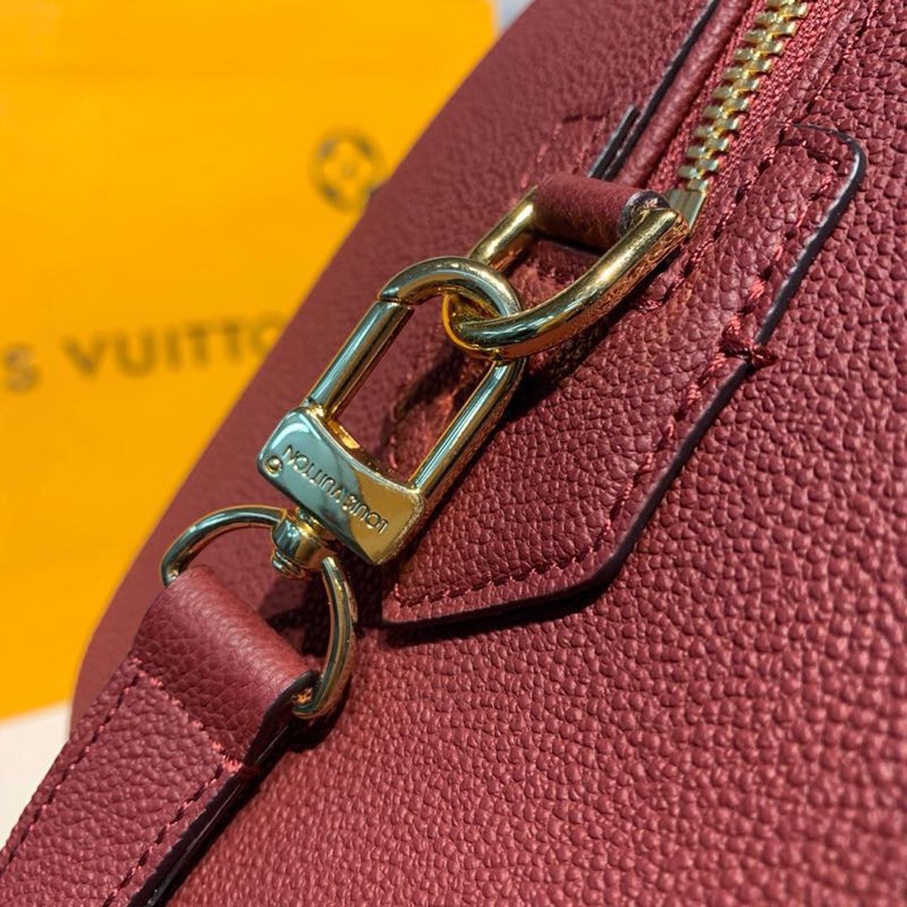 LV Speedy Bandouliere 25 Monogram Empreinte Burgundy For Women,  Shoulder And Crossbody Bags 9.8in/25cm LV