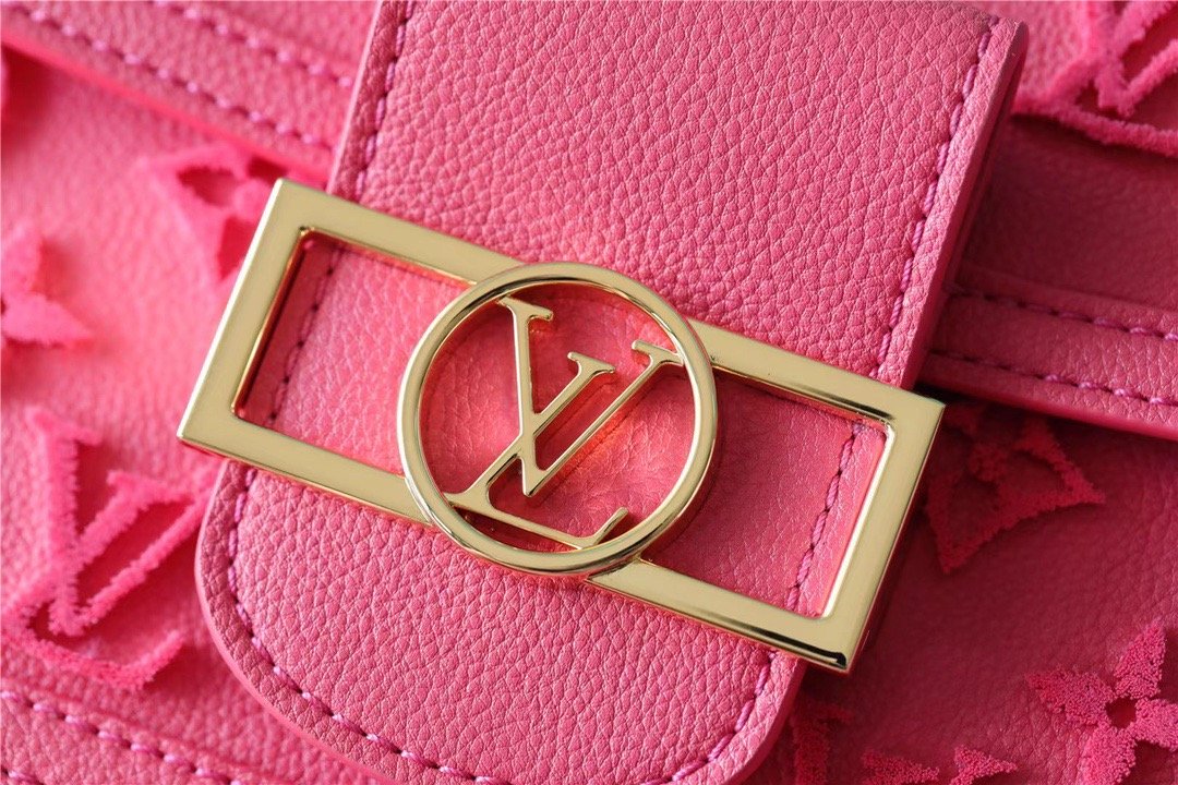 LV Mini Dauphine Monogram Fluo Pink For Women,  Shoulder And Crossbody Bags 7.9in/20cm LV M20747