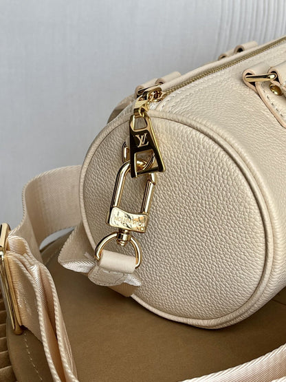 LV Papillon BB Bag In Monogram Empreinte For Women 7.9in/20cm Crème Beige M45994