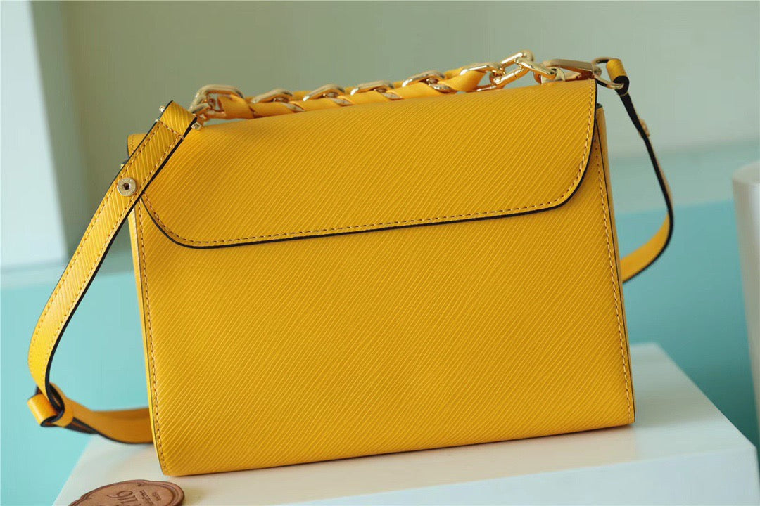 LV Twist MM Epi Sunflower Yellow For Women, Women’s Bags, Shoulder And Crossbody Bags 9.1in/23cm LV M59888