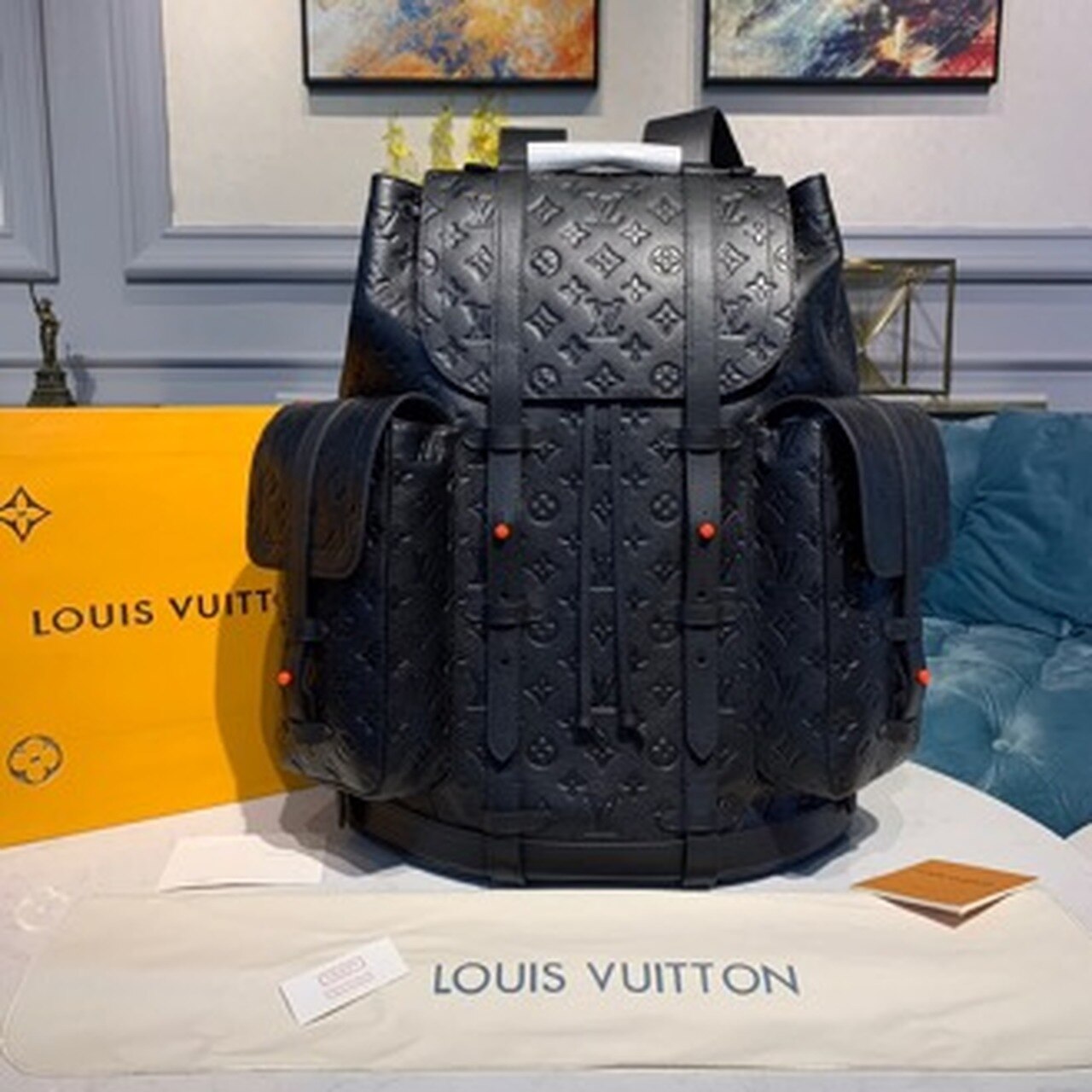 LV Christopher Backpack GM Monogram Empreinte Canvas For Fall-Winter, Bags 49cm LV M53285