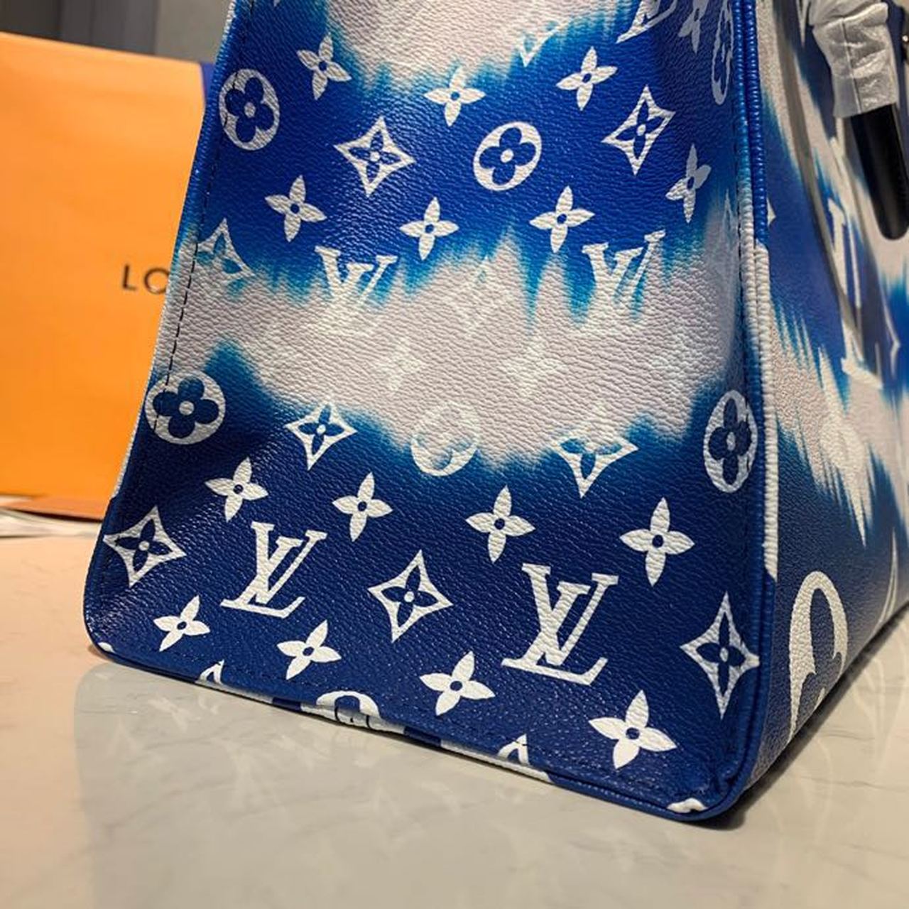 LV Giant Monogram LV Escale Onthego GM Blue For Women 41cm LV M45120