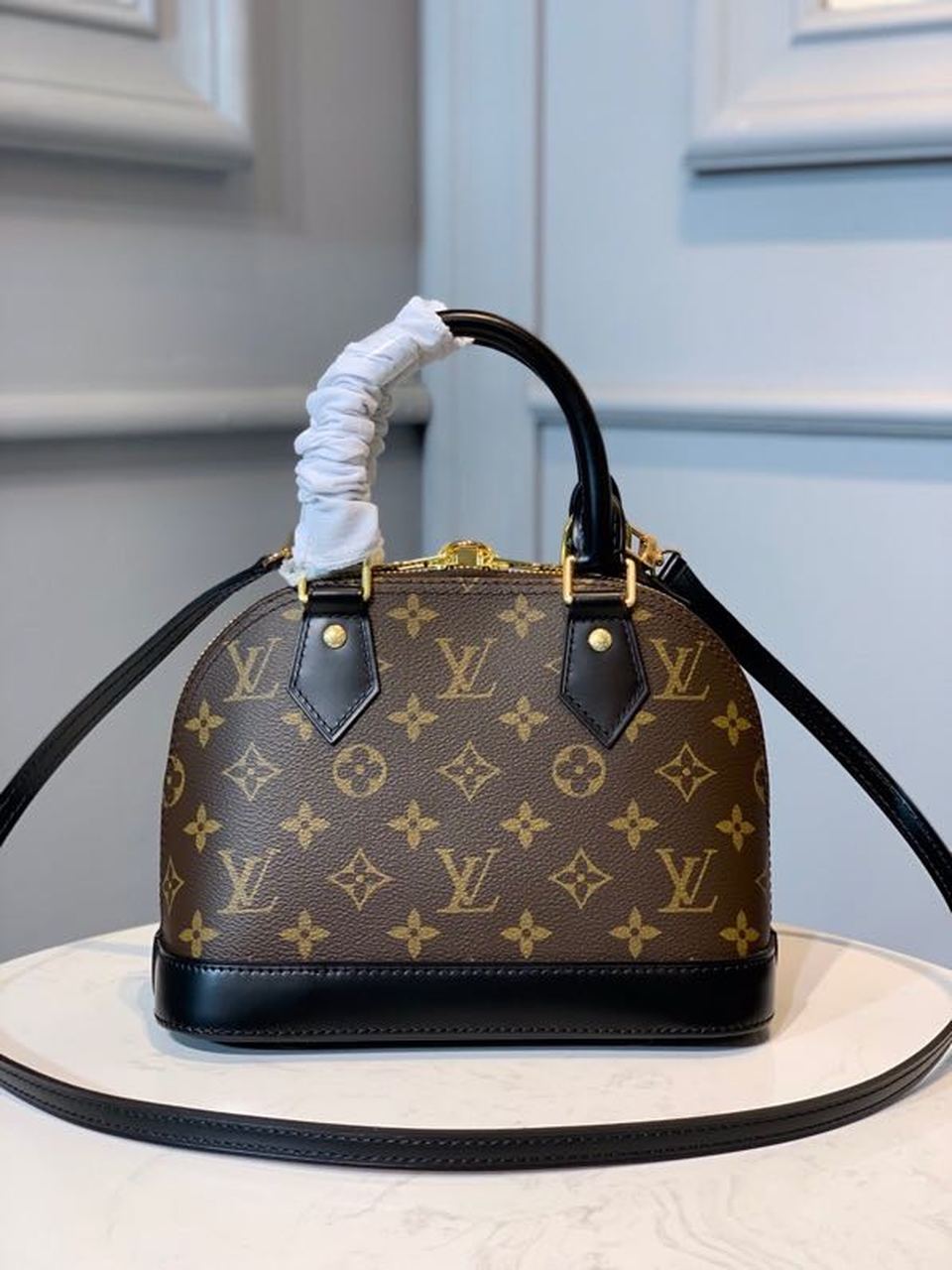 LV Alma BB Monogram Canvas For Women,  Shoulder And Crossbody Bags 9.8in/24cm LV M53152