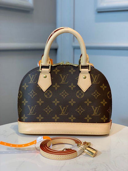 LV Alma BB Monogram Canvas Beige For Women,  Shoulder And Crossbody Bags 9.2in/23.5cm LV M53152