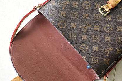 LV Chantilly MM Shoulder Bag Monogram For Women Brown LV M51233