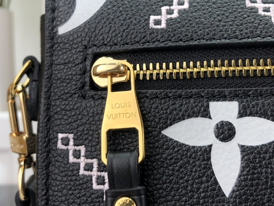 LV Pochette Metis Monogram Empreinte Black For Spring,  Shoulder And Crossbody Bags 9.8in/25cm LV M46028