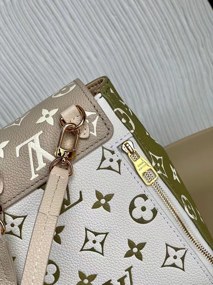 LV Tiny Backpack Monogram Empreinte Khaki For Women, WoBags 19cm LV M81351