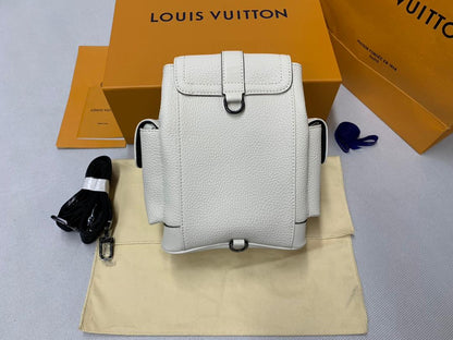 LV Christopher XS Taurillon White For Men, Bags, Shoulder And Crossbody Bags 7.7in/19.5cm LV