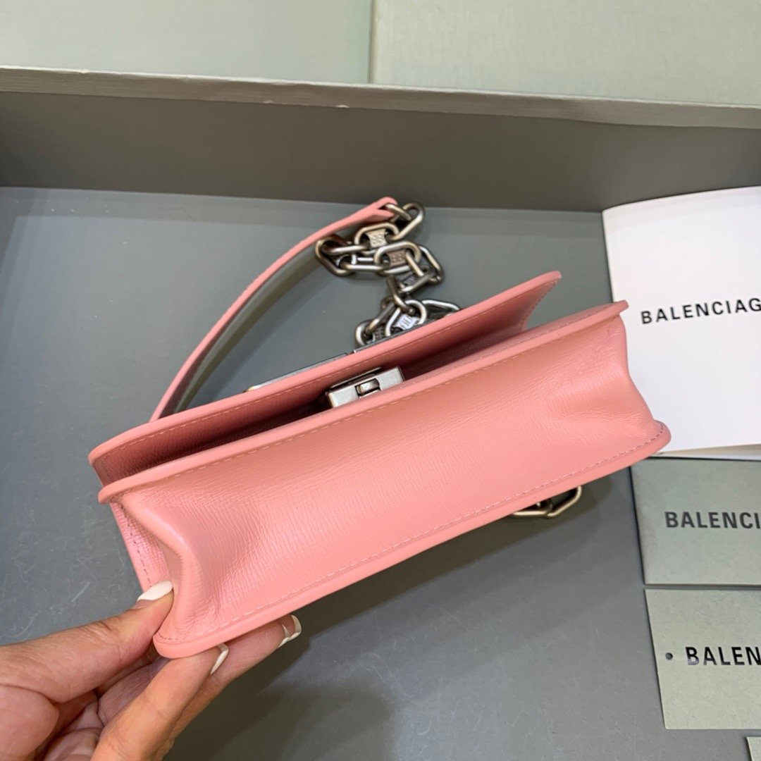 Balen Gossip Small On Chain Shoulder Bag Light Pink, For Women,  Bags 7.4in/19cm