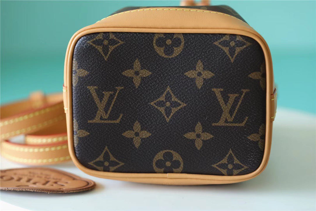 LV Nano Noe Monogram Canvas For Women,  Shoulder And Crossbody Bags 16cm/6.3in LV M81266