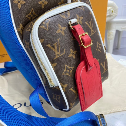 LV x NBA New Backpack Monogram Canvas By Virgil Abloh For Men, Bags 15.7in/40cm LV M45581