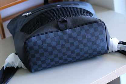 LV Matchpoint Backpack Damier Cobalt Taiga For Men, Bags 51cm LV N40009