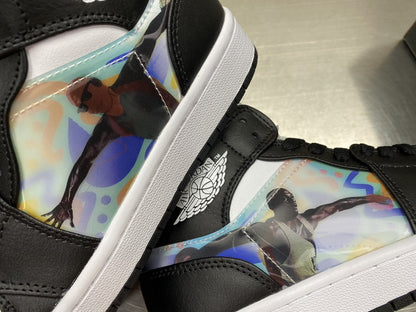 Nike air Jordan 1 Mid Wmns &#8216;Hologram&#8217; Black For Men DR9495-001