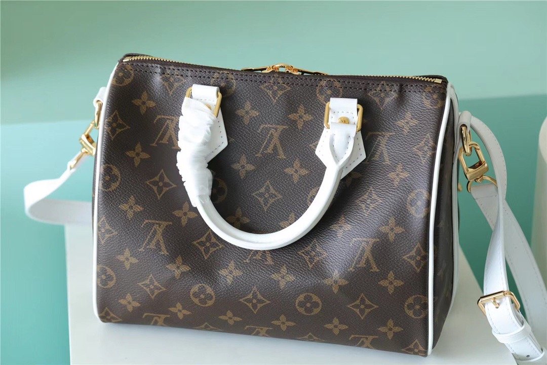 LV Speedy Bandoulière Bag 25 Classic Monogram Canvas For Women Brown 9.8in/25cm LV M20754