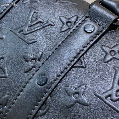 LV Keepall XS Monogram Seal Black For Women,  Shoulder And Crossbody Bags 8.3in/21cm LV M57960