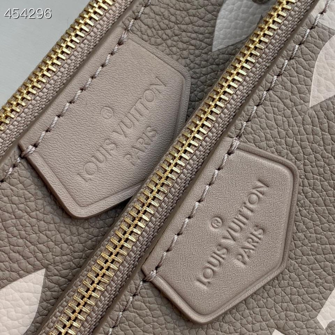 LV Multi Pochette Accessoires Monogram Empreinte Tourterelle Beige/Cream For Women,  Shoulder And Crossbody Bags 9.8in/25cm LV