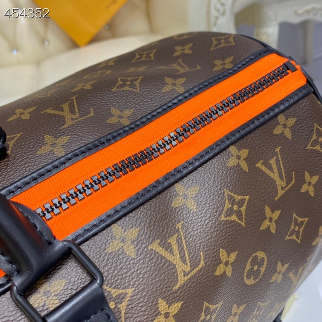 LV X Virgil Abloh Keepall Bandouliere 50 Monogram Canvas For Men, Bags 19.7in/50cm LV M45616