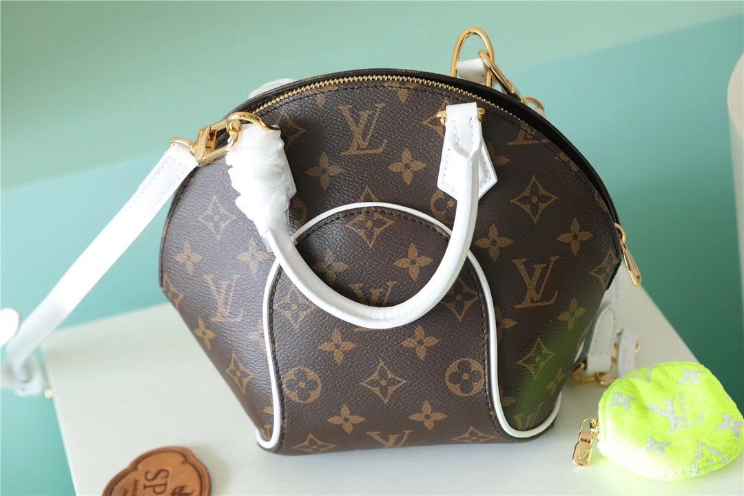 LV Ellipse BB Handbag Created By Nicolas Ghesquière From Classic Monogram Canvas For Women Brown 9.1in/23cm LV M20752