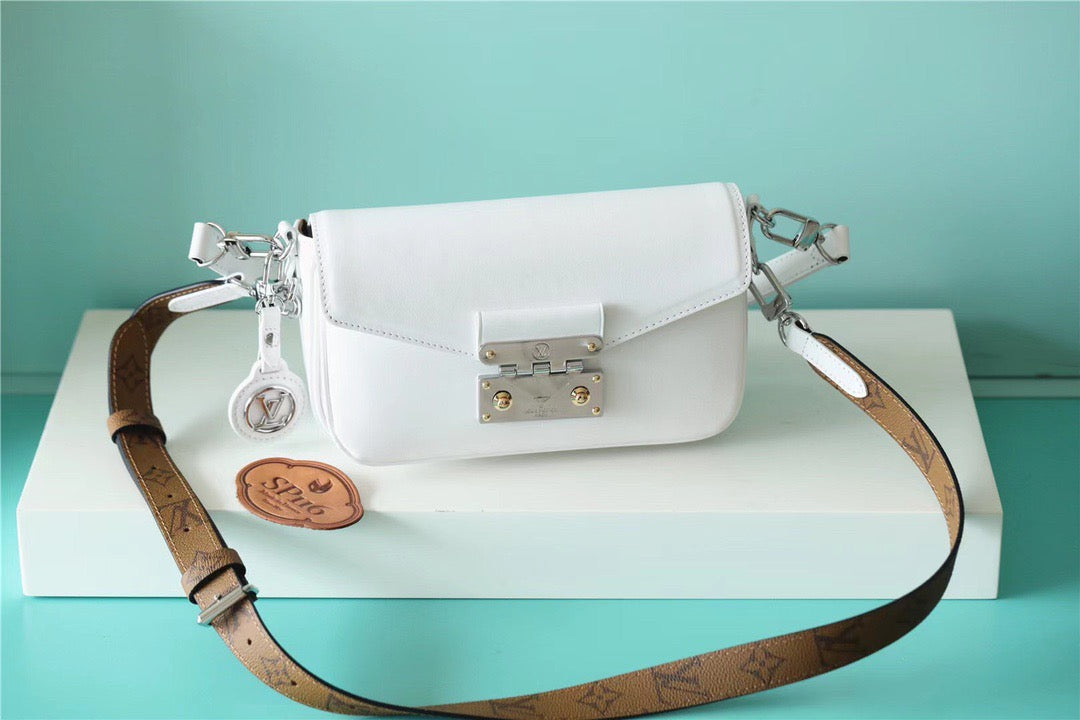 LV Swing Monogram White For Women,  Shoulder And Crossbody Bags 24cm/9.4in LV 