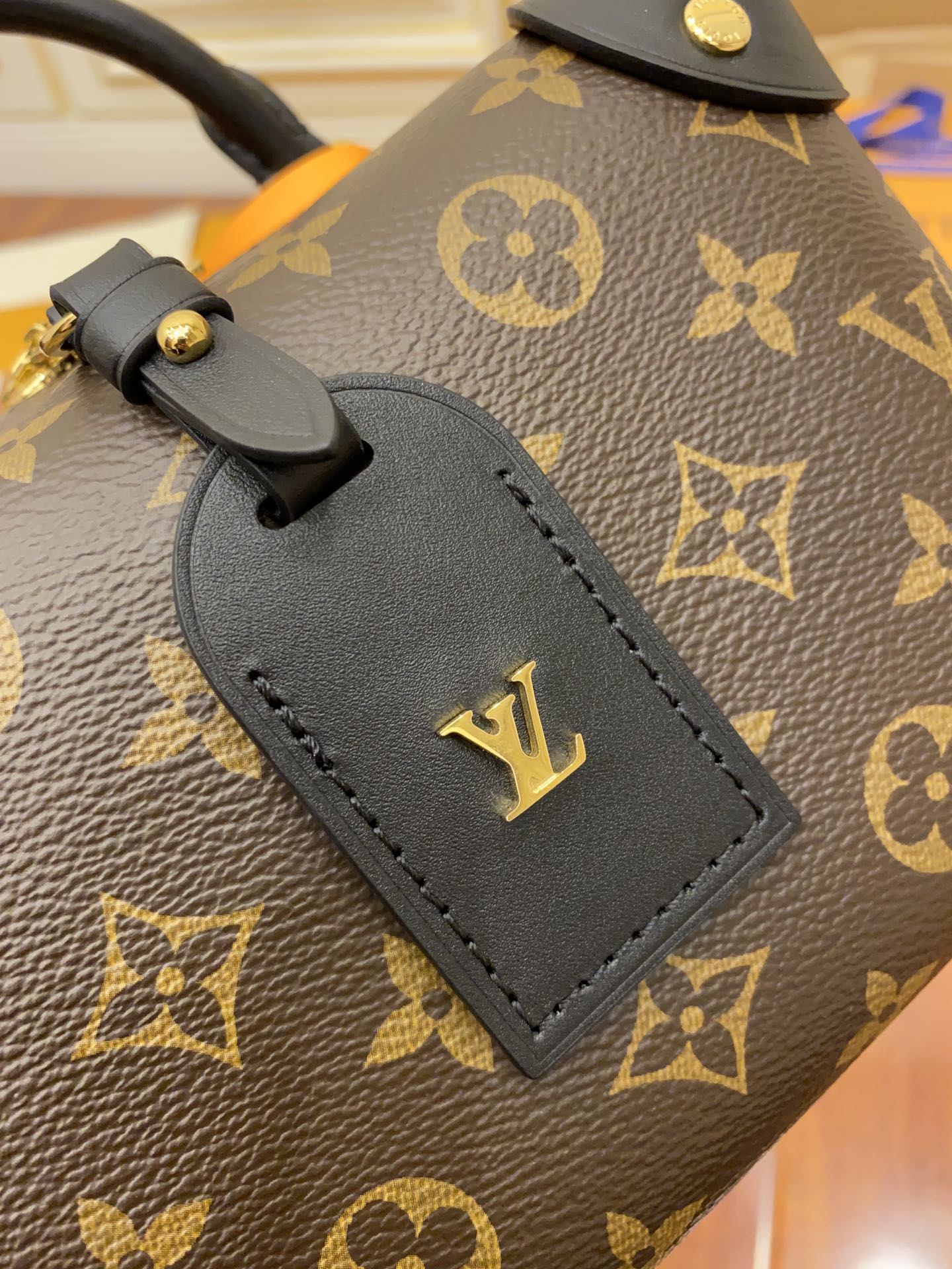 LV Petite Malle Souple Monogram Canvas Black For Women, WoHandbags 7.9in/20cm LV M45571