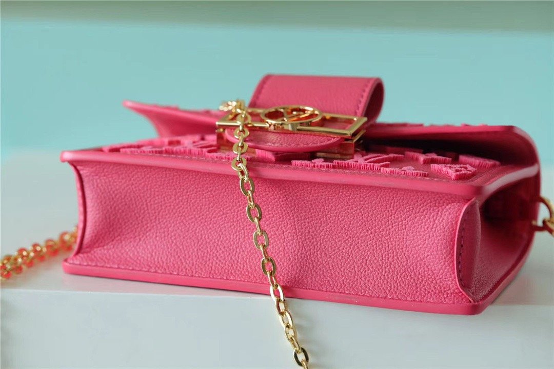 LV Mini Dauphine Monogram Fluo Pink For Women,  Shoulder And Crossbody Bags 18.5cm/7.3in LV M20747