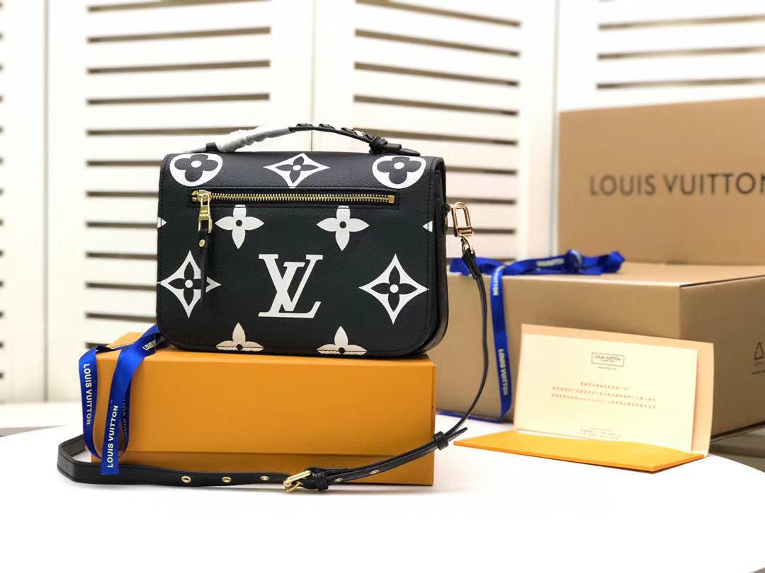 LV LV Crafty Pochette Metis Monogram Empreinte Black For Women, Women’s Handbags, Shoulder And Crossbody Bags 9.8in/25cm LV M45385