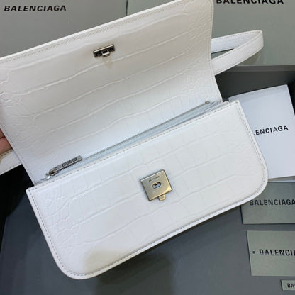 Balen Gossip Small Shoulder Bag White, For Women,  Bags 9.1in/23cm