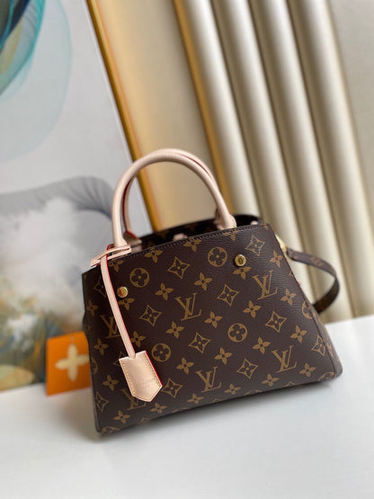 LV Montaigne BB Monogram Canvas For Women,  Shoulder And Crossbody Bags 11.4in/29cm LV M41055