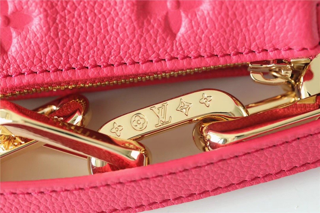 LV Coussin BB Grain Fluo Pink For Women, Women’s Bags, Shoulder And Crossbody Bags 8.3in/21cm LV M20750