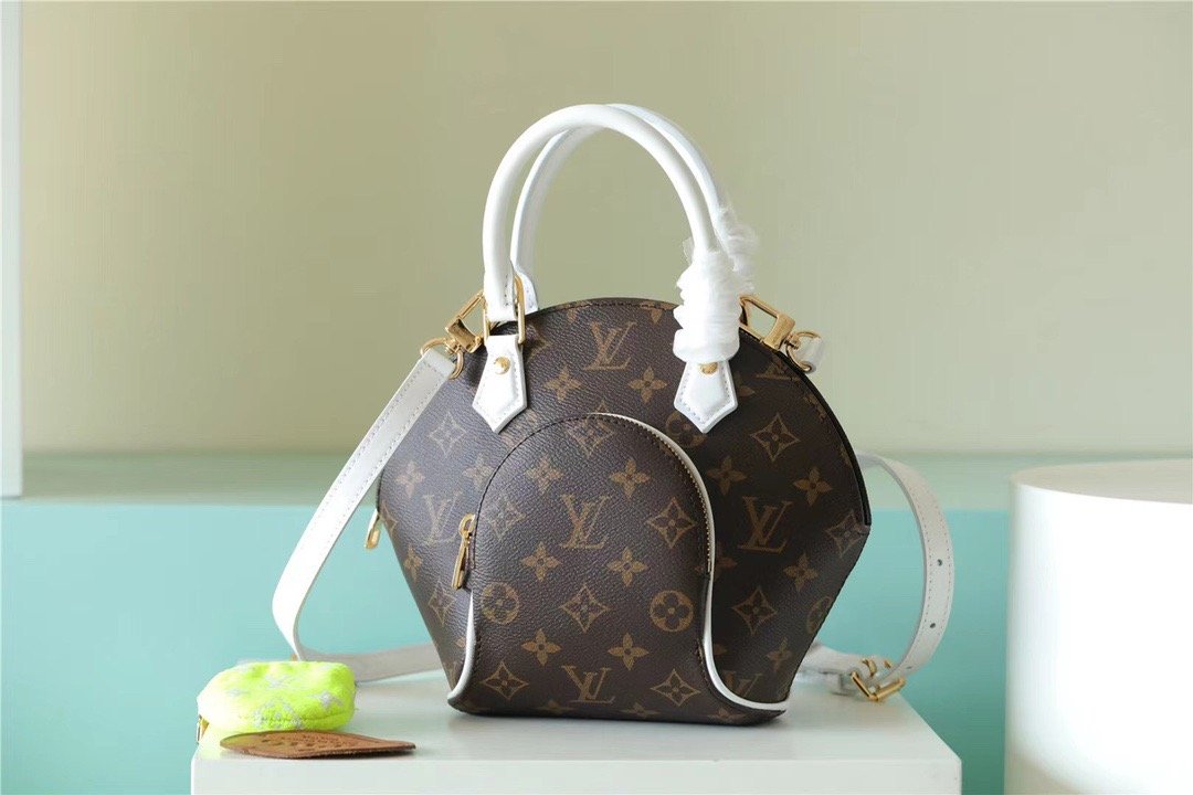 LV Ellipse BB Handbag Created By Nicolas Ghesquière From Classic Monogram Canvas For Women Brown 9.1in/23cm LV M20752