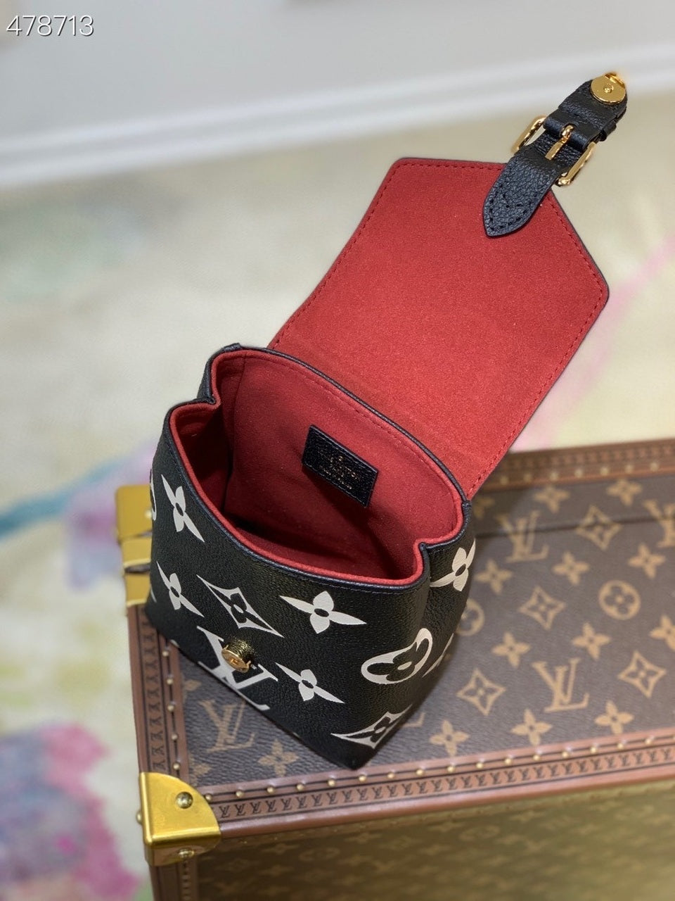 LV Tiny Backpack Bag 20cm By The Pool Monogram Canvas Spring/Summer 2021 Collection M80783, Black