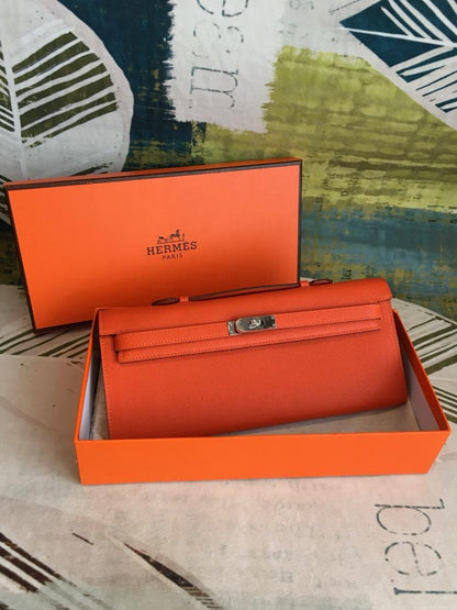 HM Kelly Wallet To Go Woc Epsom Orange For Women, Wallet 12.2in/31cm