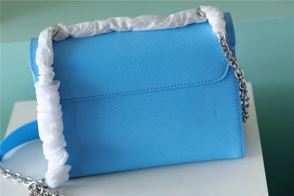 LV Twist MM Epi Blue For Women,  Shoulder And Crossbody Bags 9.1in/23cm LV